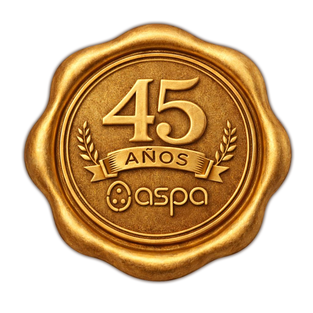 Sello conmemorativo 45 años de ASPA